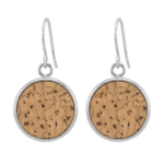 Natural Vegan Cork Dangle Earrings